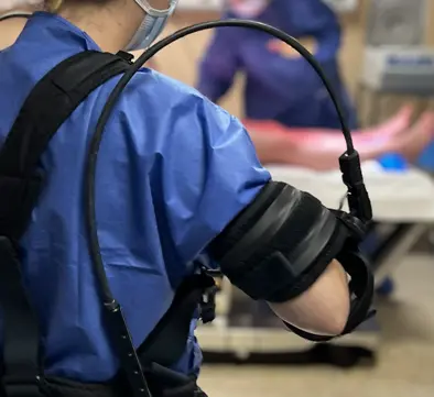 Close-up on the spring of the Hapo FRONT